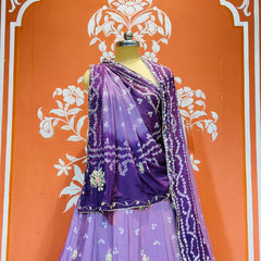 CHINO BHANDEJ KACCHI PATTI LEHENGA