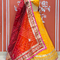KOTA DORIYA BHANDEJ KACHI PATTI LEHENGA