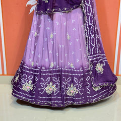 CHINO BHANDEJ KACCHI PATTI LEHENGA