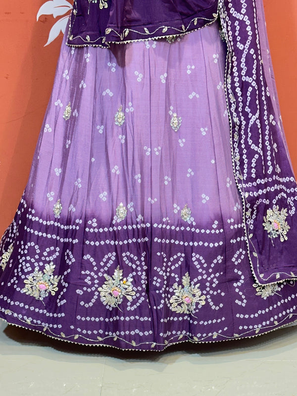 CHINO BHANDEJ KACCHI PATTI LEHENGA