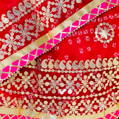 KOTA DORIYA BHANDEJ KACHI PATTI LEHENGA