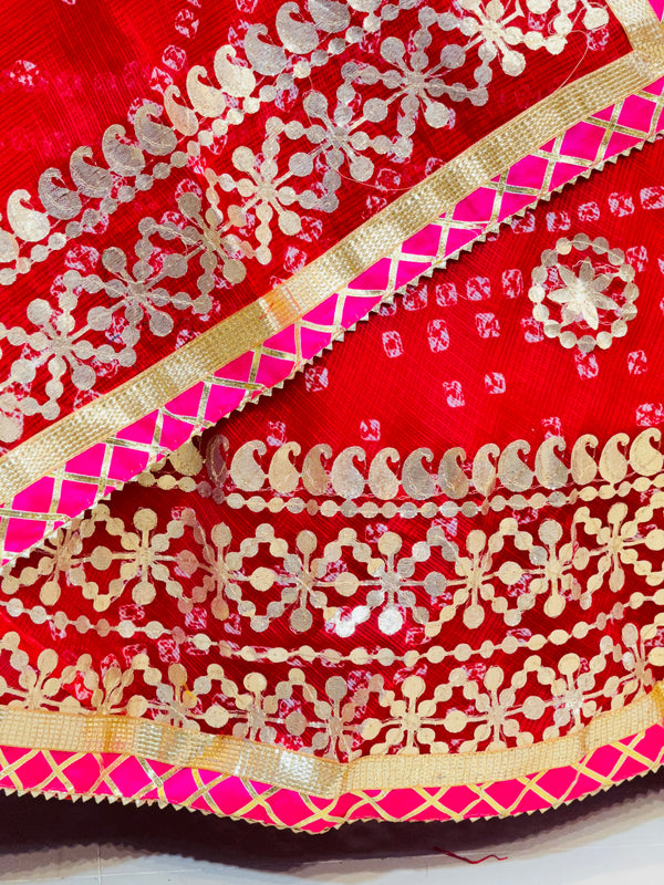 KOTA DORIYA BHANDEJ KACHI PATTI LEHENGA