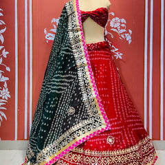 KOTA DORIYA BHANDEJ KACHI PATTI LEHENGA