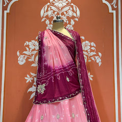 CHINO BHANDEJ KACCHI PATTI LEHENGA