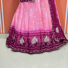 CHINO BHANDEJ KACCHI PATTI LEHENGA