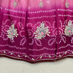 CHINO BHANDEJ KACCHI PATTI LEHENGA