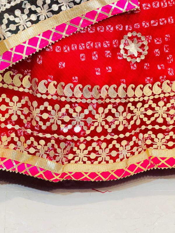 KOTA DORIYA BHANDEJ KACHI PATTI LEHENGA