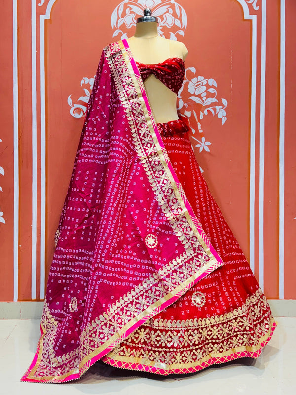 KOTA DORIYA BHANDEJ KACHI PATTI LEHENGA
