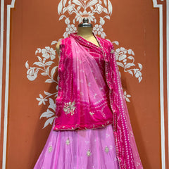 CHINO BHANDEJ KACCHI PATTI LEHENGA
