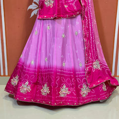 CHINO BHANDEJ KACCHI PATTI LEHENGA