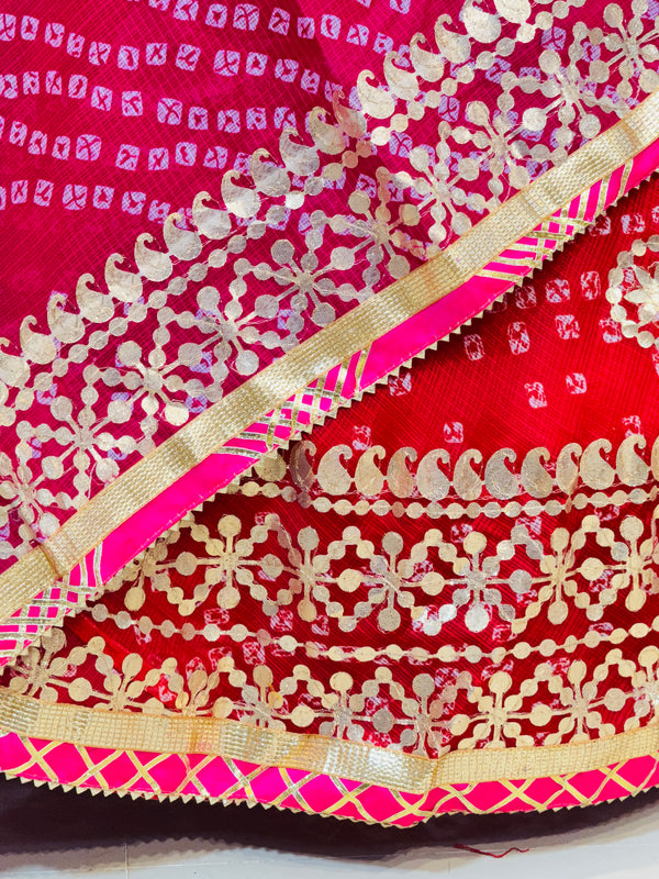 KOTA DORIYA BHANDEJ KACHI PATTI LEHENGA