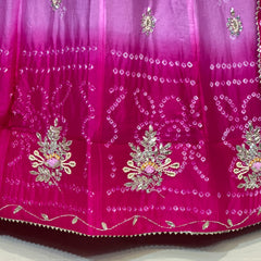CHINO BHANDEJ KACCHI PATTI LEHENGA