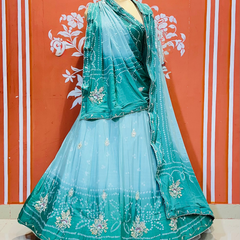 CHINO BHANDEJ KACCHI PATTI LEHENGA