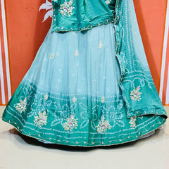 CHINO BHANDEJ KACCHI PATTI LEHENGA