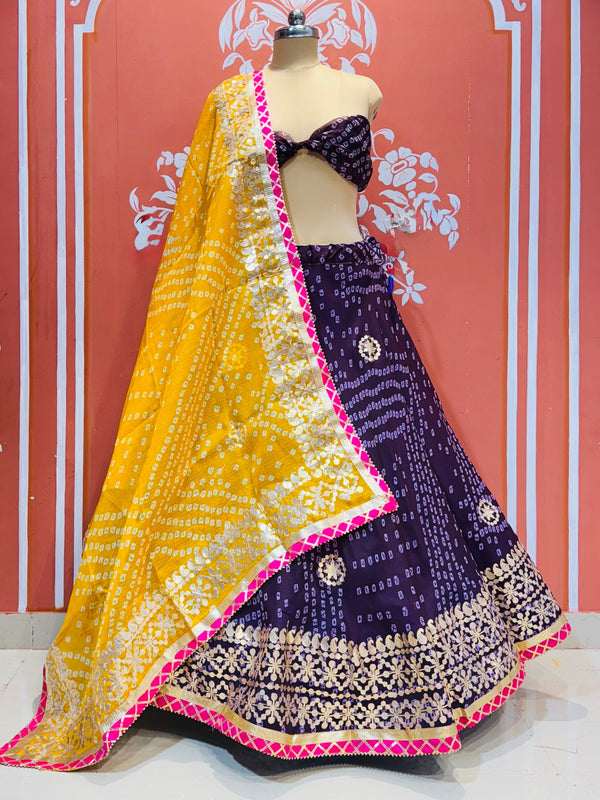 KOTA DORIYA BHANDEJ KACHI PATTI LEHENGA