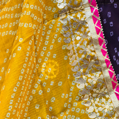 KOTA DORIYA BHANDEJ KACHI PATTI LEHENGA