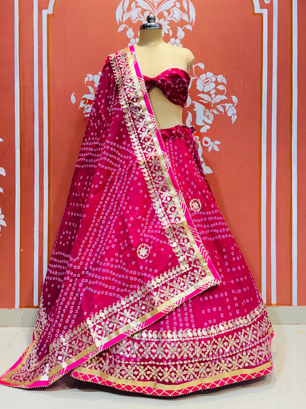 KOTA DORIYA BHANDEJ KACHI PATTI LEHENGA