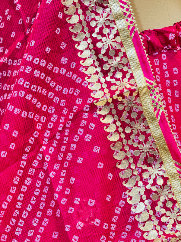 KOTA DORIYA BHANDEJ KACHI PATTI LEHENGA
