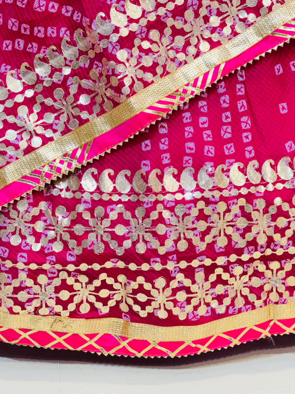 KOTA DORIYA BHANDEJ KACHI PATTI LEHENGA