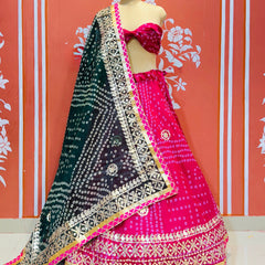 KOTA DORIYA BHANDEJ KACHI PATTI LEHENGA