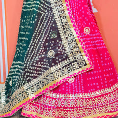 KOTA DORIYA BHANDEJ KACHI PATTI LEHENGA