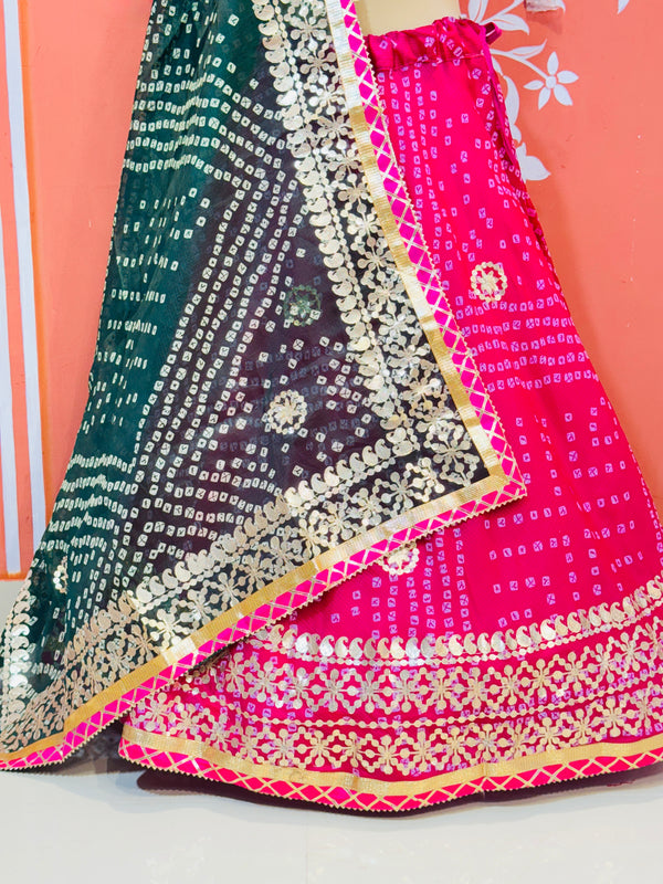 KOTA DORIYA BHANDEJ KACHI PATTI LEHENGA