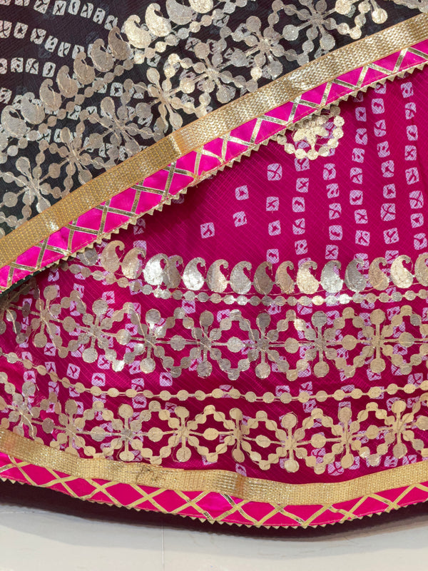 KOTA DORIYA BHANDEJ KACHI PATTI LEHENGA