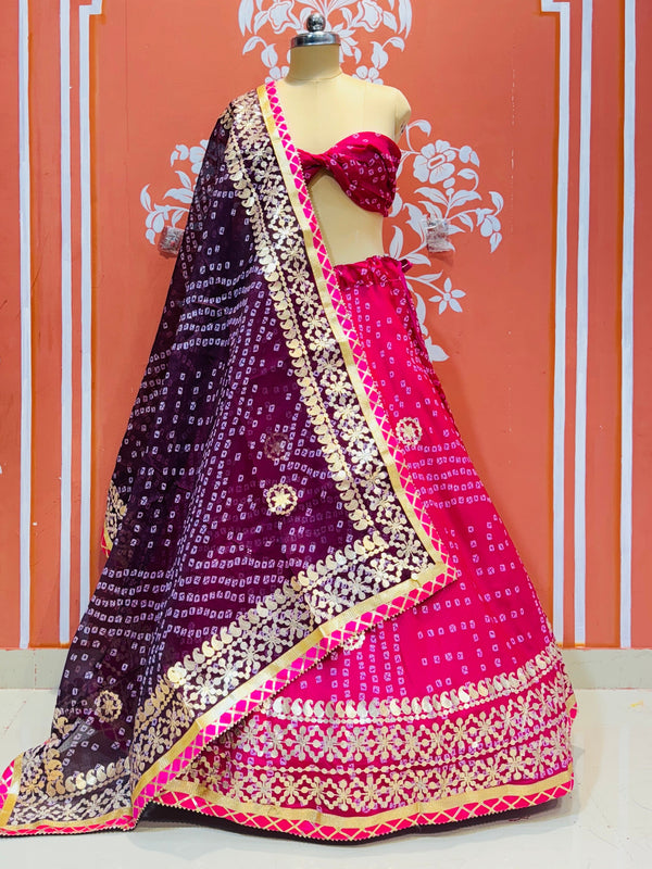 KOTA DORIYA BHANDEJ KACHI PATTI LEHENGA