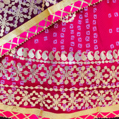 KOTA DORIYA BHANDEJ KACHI PATTI LEHENGA
