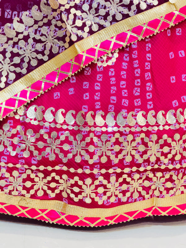 KOTA DORIYA BHANDEJ KACHI PATTI LEHENGA