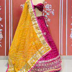 KOTA DORIYA BHANDEJ KACHI PATTI LEHENGA