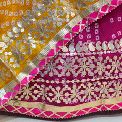 KOTA DORIYA BHANDEJ KACHI PATTI LEHENGA