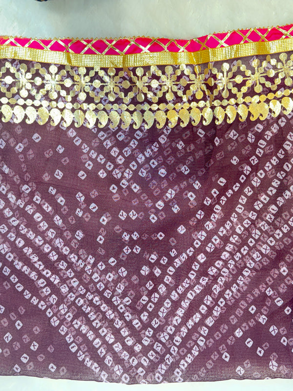 KOTA DORIYA BHANDEJ KACHI PATTI LEHENGA