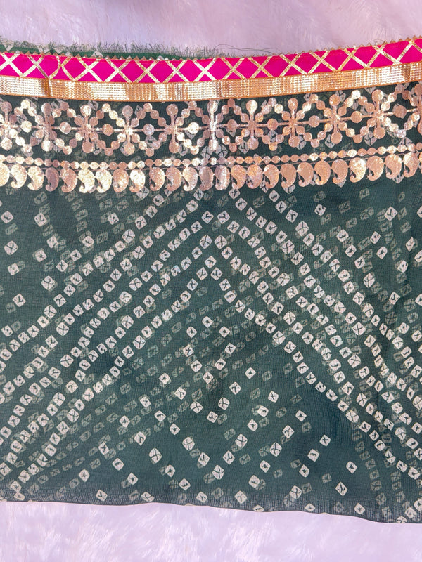 KOTA DORIYA BHANDEJ KACHI PATTI LEHENGA