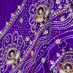 PURE GAZI SILK BHANDEJ LEHENGA