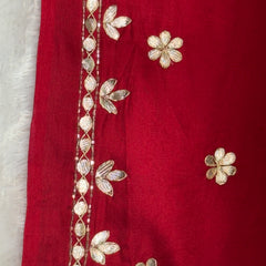 PURE GAZI SILK BHANDEJ LEHENGA