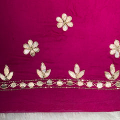 PURE GAZI SILK BHANDEJ LEHENGA