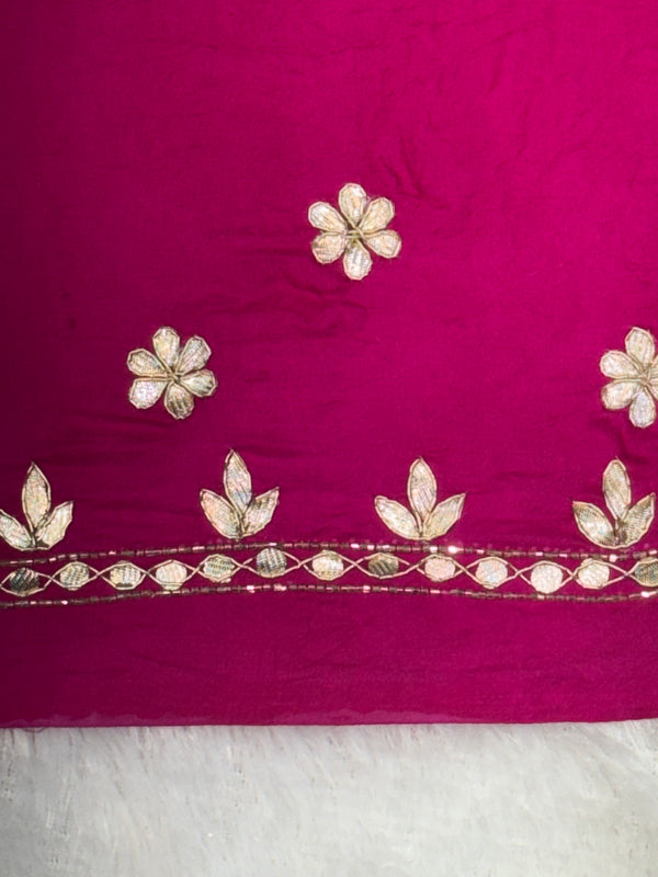 PURE GAZI SILK BHANDEJ LEHENGA