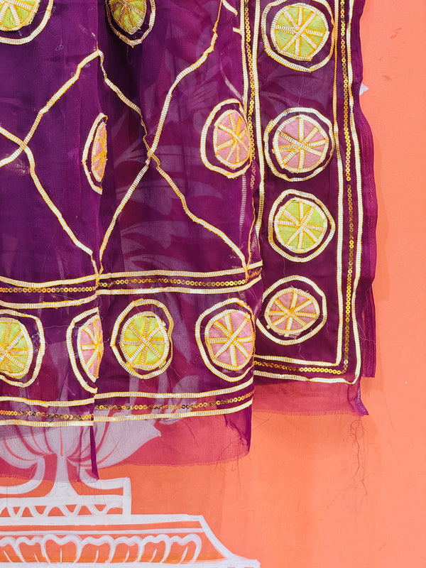ROYAL GEORGETTE MULTI BOOTA SAREE
