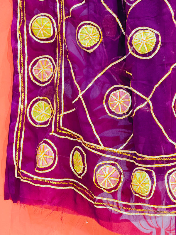 ROYAL GEORGETTE MULTI BOOTA SAREE