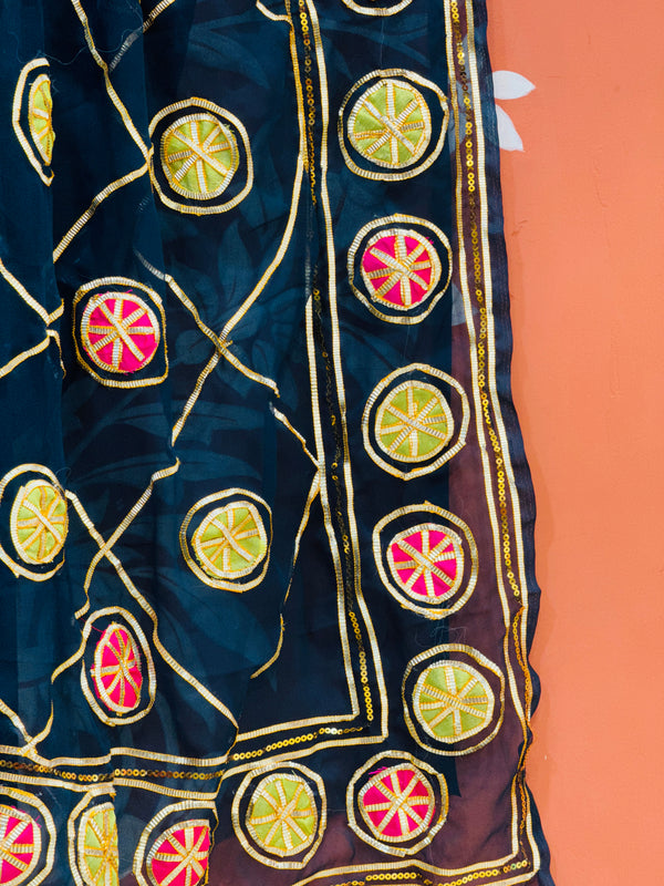 ROYAL GEORGETTE MULTI BOOTA SAREE