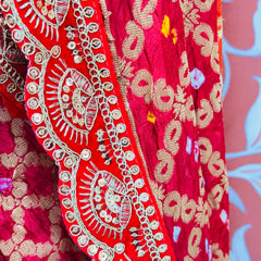 BROACH BANARSI GHATCHOLA DUPATTA