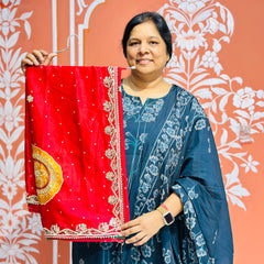 PURE CHINON GOTA PATTI SAREE