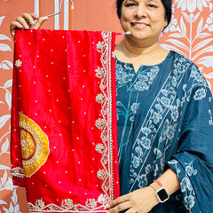 PURE CHINON GOTA PATTI SAREE