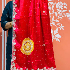 PURE CHINON GOTA PATTI SAREE
