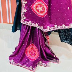 PURE CHINON GOTA PATTI SAREE