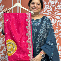 PURE CHINON GOTA PATTI SAREE