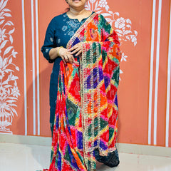 MULTICOLOUR CARNIVAL GEORGETTE SAREE