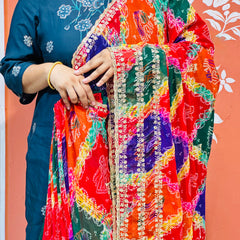 MULTICOLOUR CARNIVAL GEORGETTE SAREE