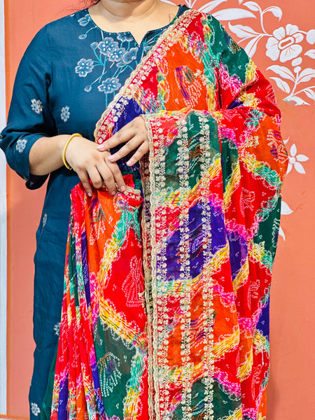 MULTICOLOUR CARNIVAL GEORGETTE SAREE